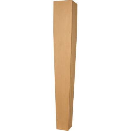 Osborne Wood Products 34 1/2 x 5 5" 4-Sided Tapered Square Leg in Black Walnut 2433W